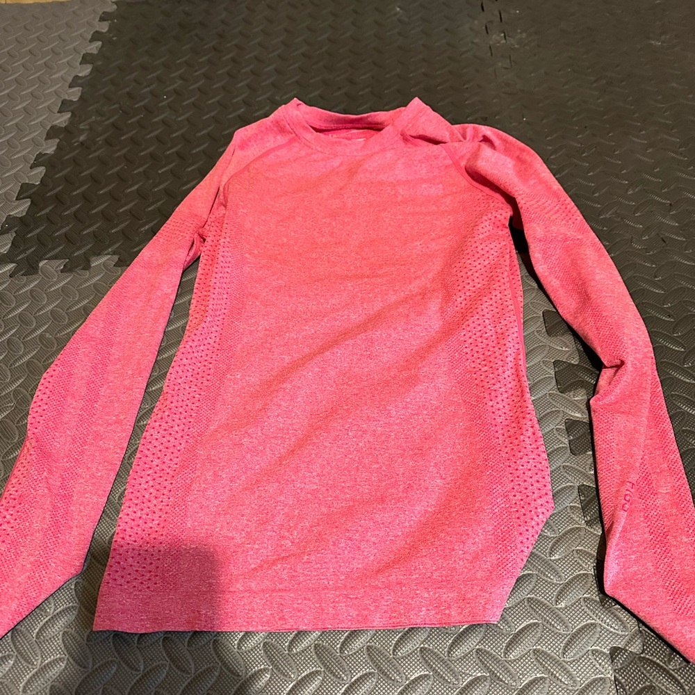 Figs Pink Long-Sleeve Performance Top